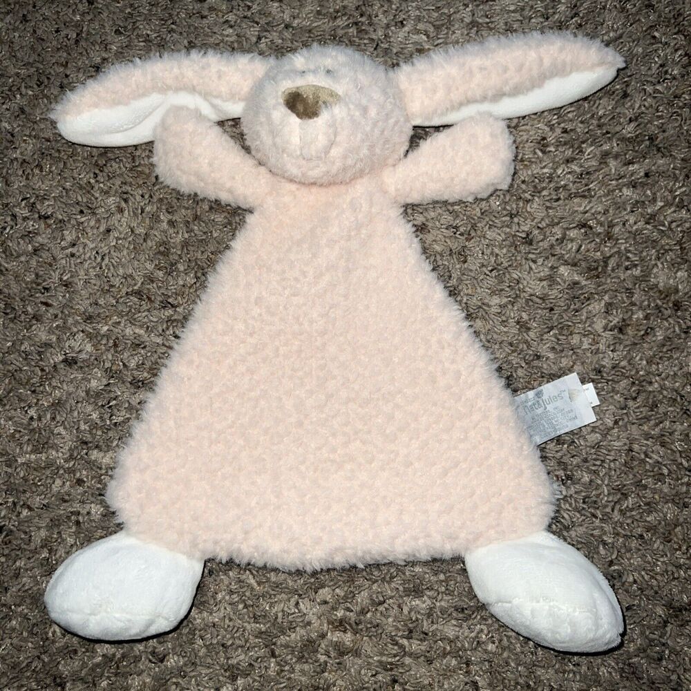 Demdaco Lovey Pink‎ Pink Rabbit Security Blanket Lovey